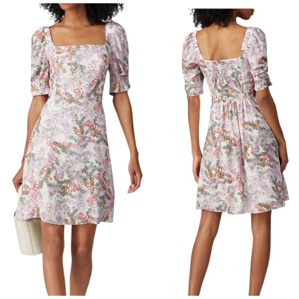 #2991 EUC Rebecca Minkoff Randy Dress Floral Chiffon